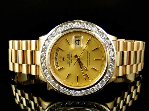 mens presidential rolex with diamonds|pre owned Rolex president watch.